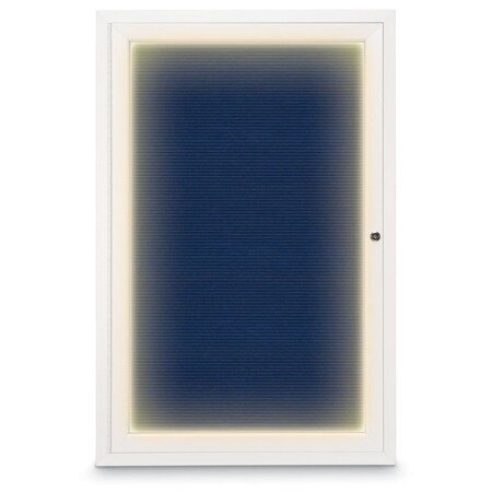 United Visual Products Hinge-less Radius Corkboard, 11"x13-1/2", Satin Alum Frame/Medium Grey UVEB1113R-SATIN-MEDGRY